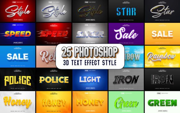 25 Photoshop 3D Text Effect Style: Elevate Your Designs Instantly