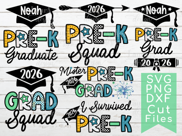 Celebrate Little Graduates with PRE-K Graduation 2026 Grad Squad Cap Design