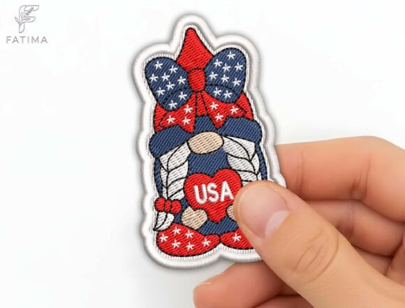 Celebrate Summer with a Whimsical Patriotic Gnome Design