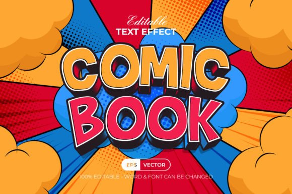 Comic Book Text Effect Style for Dynamic Designs