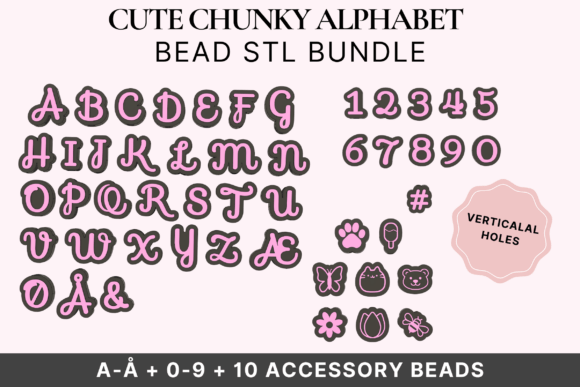 Create Personalized 3D Beads with Soft Script Alphabet STL