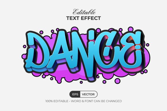 Dance Graffiti Text Effect Style