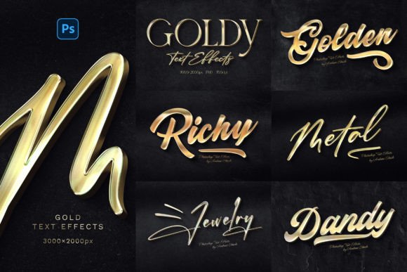 Gold Text Effects: Create Luxury Designs with Ease