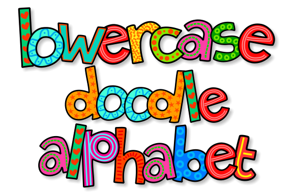 Lowercase Doodle Alphabet Set 1: A Hand-Drawn Charm