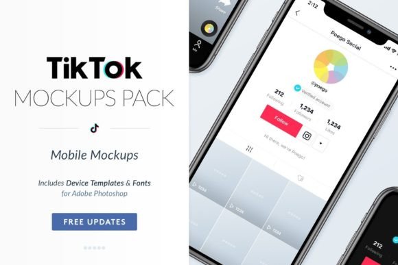 TikTok Mobile Mockups Pack: Design Your Perfect Profile