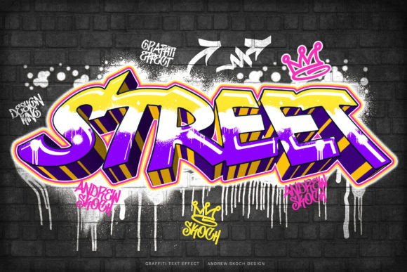 Transform Your Designs with Dynamic Graffiti Text Effects